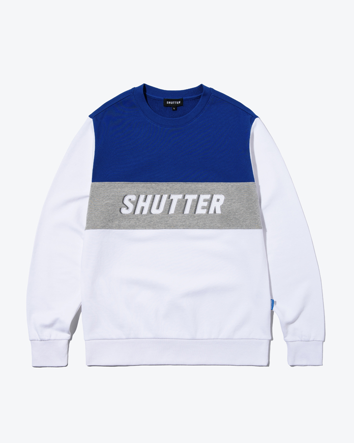 [셔터] SLASH 스웨트 셔츠 (BLUE)