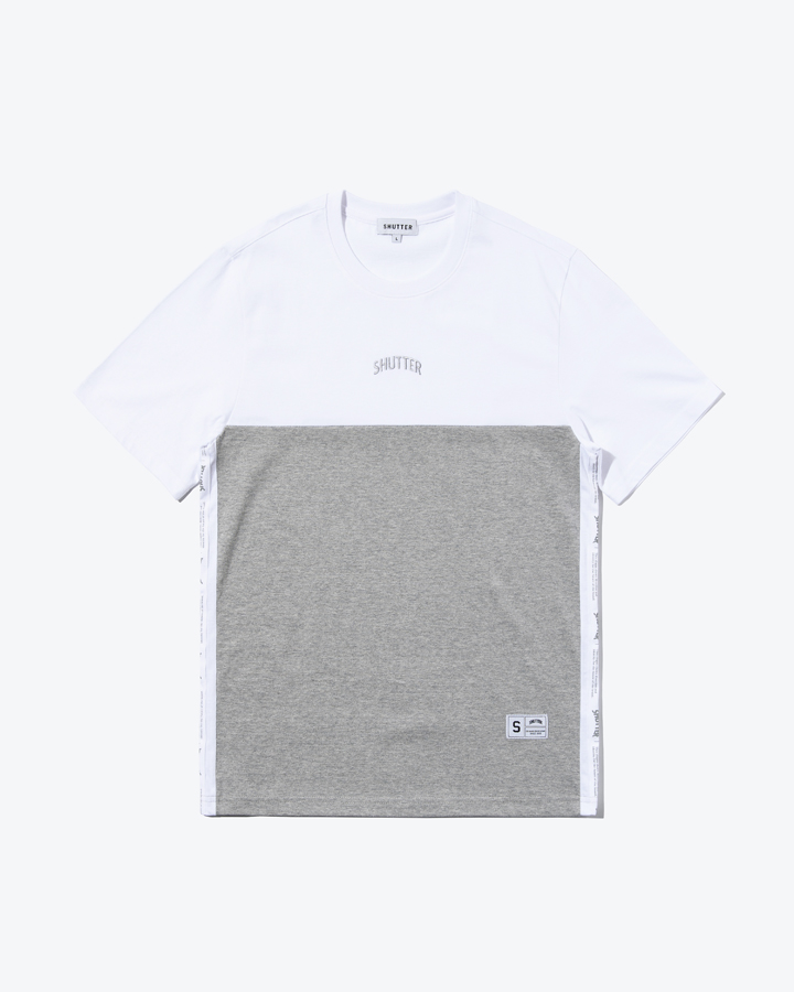 [셔터] 테이프 TWIST 1/2 티셔츠 (M/GREY)